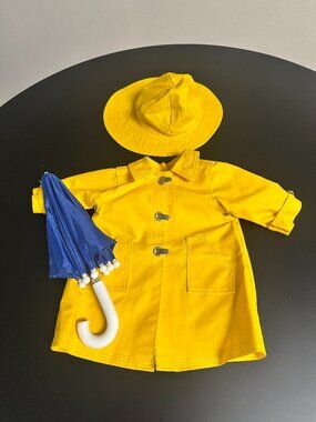 American Girl Doll Raincoat, Hat & Umbrella Set – 18” Dolls